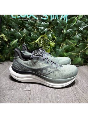 Saucony Triumph 23 Men's Running Shoes Iceberg Carbon Size 8